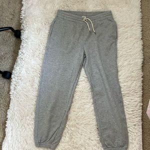 Aerie grey cuffed sweatpants with drawstring